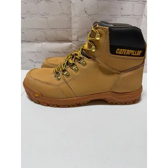Caterpillar CAT Outline ST Steel Toe Work Boots Honey Reset Men’s 10.5 NIB - Picture 3 of 9